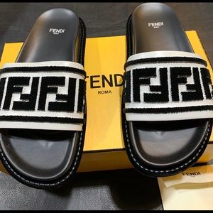 fendi fuzzy slides